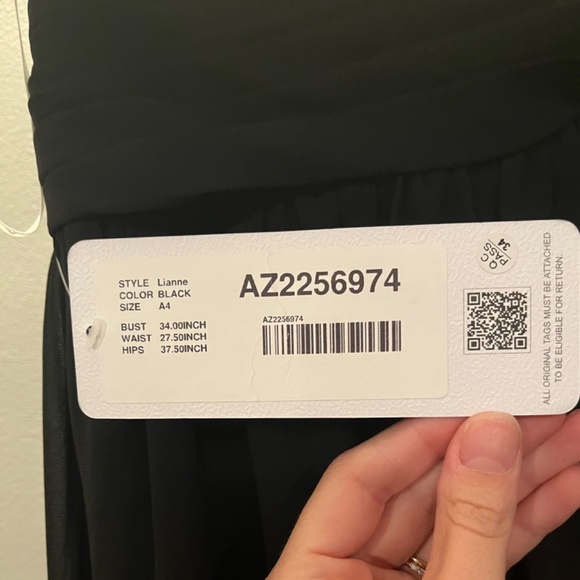 NWT Azazie black dress - Picture 4 of 4